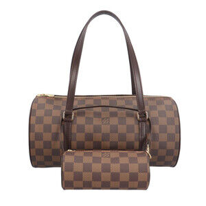 LOUIS VUITTON Brown Damier Canvas Papillon 30 Pouch